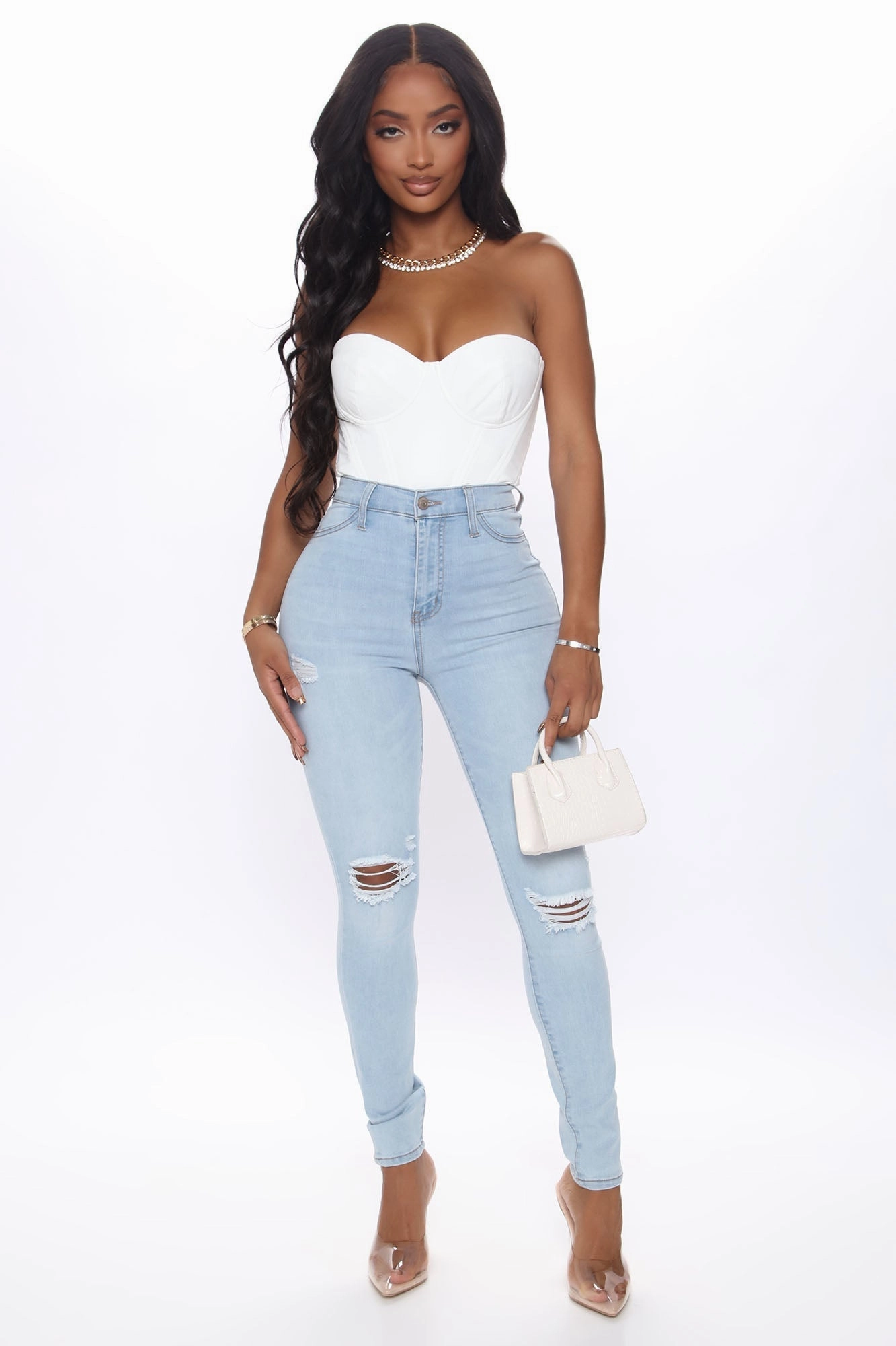 KittenAlarm - Our Favorite High Rise Skinny Jeans - Light Blue Wash