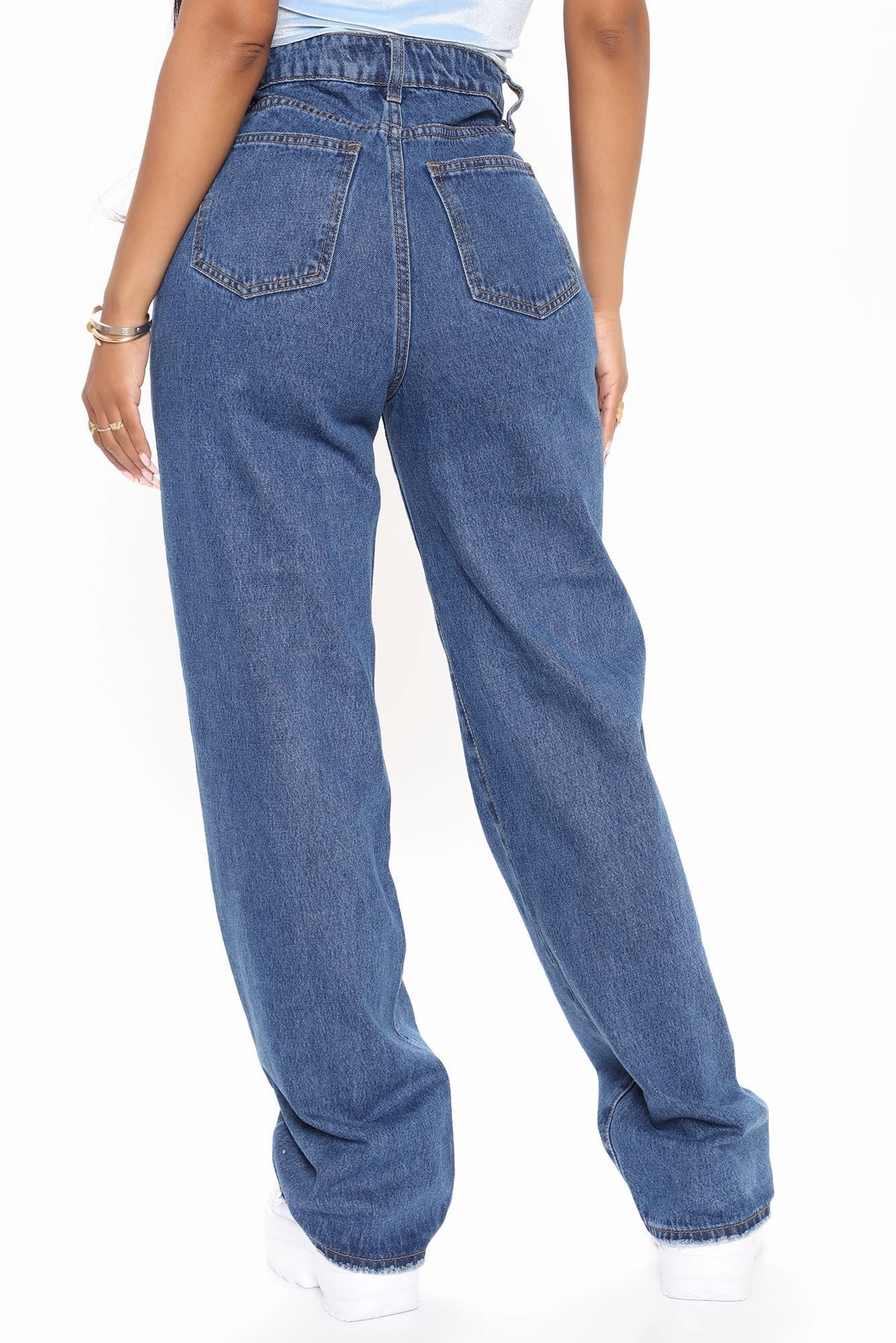 KittenAlarm - Outta The Way Non Stretch Straight Leg Jeans - Dark Wash