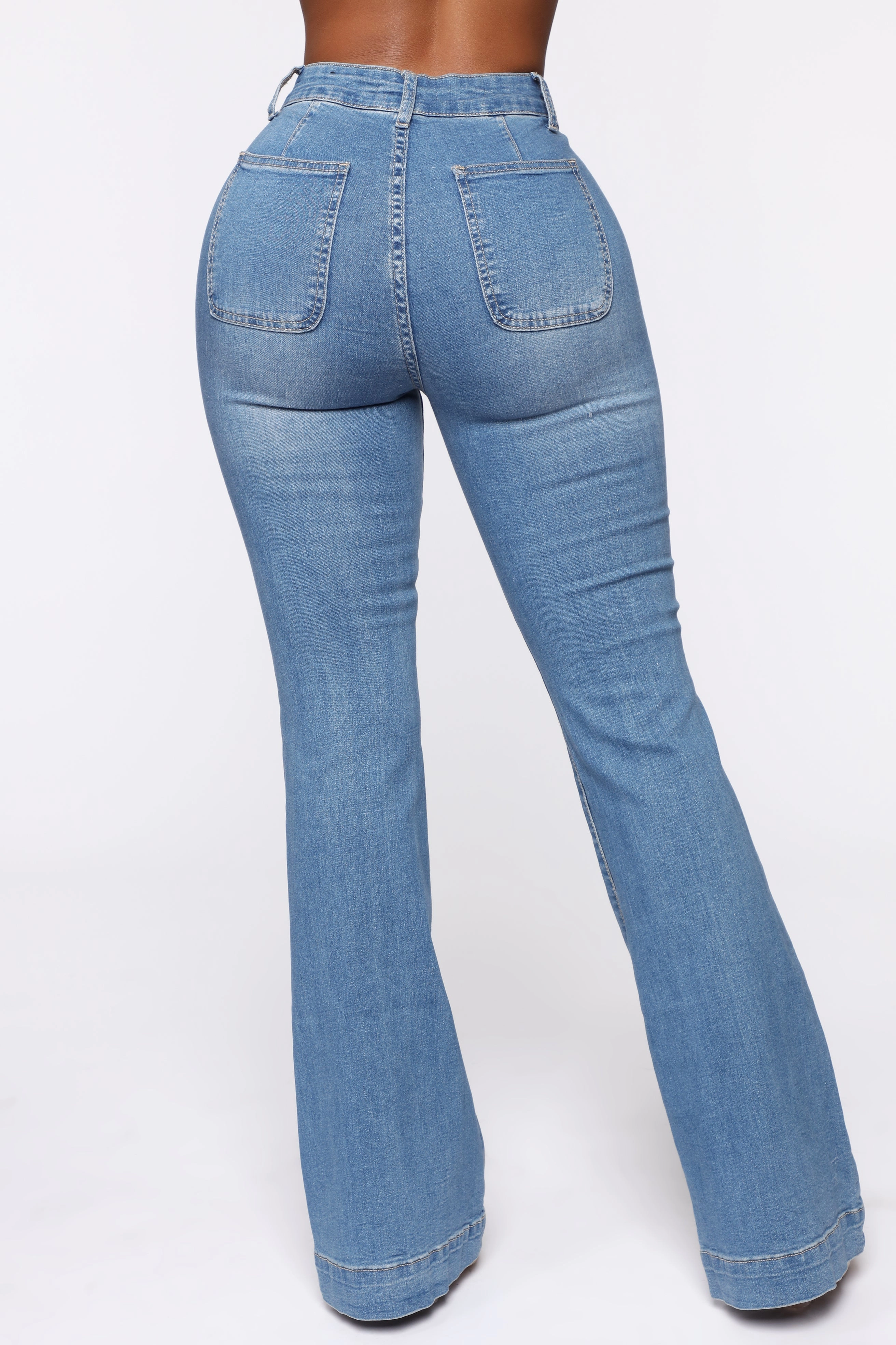 KittenAlarm - Paige High Rise Flare Jean - LightBlueWash