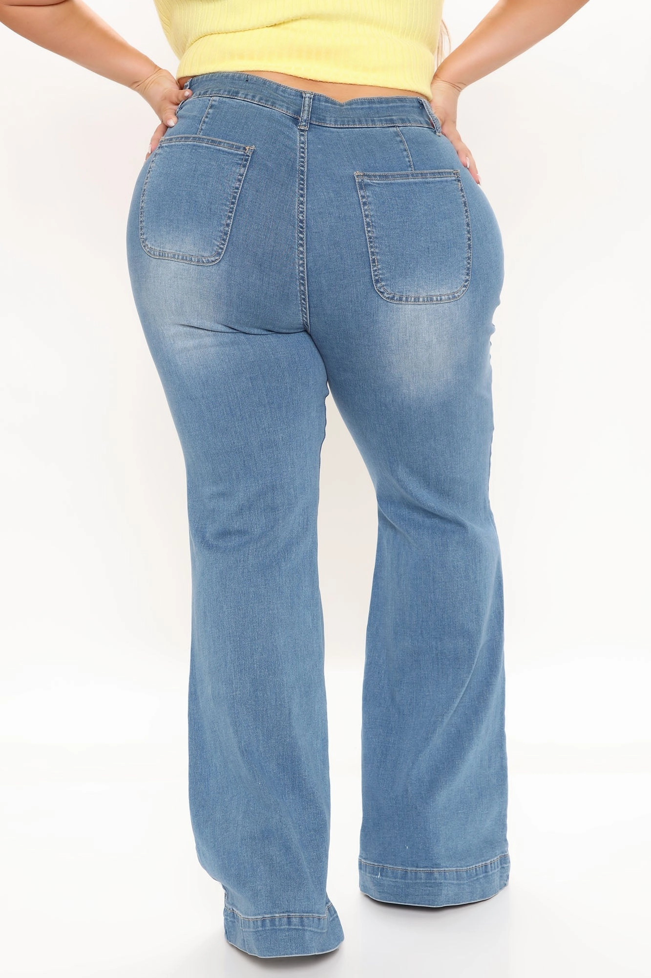 KittenAlarm - Paige High Rise Flare Jean - LightBlueWash