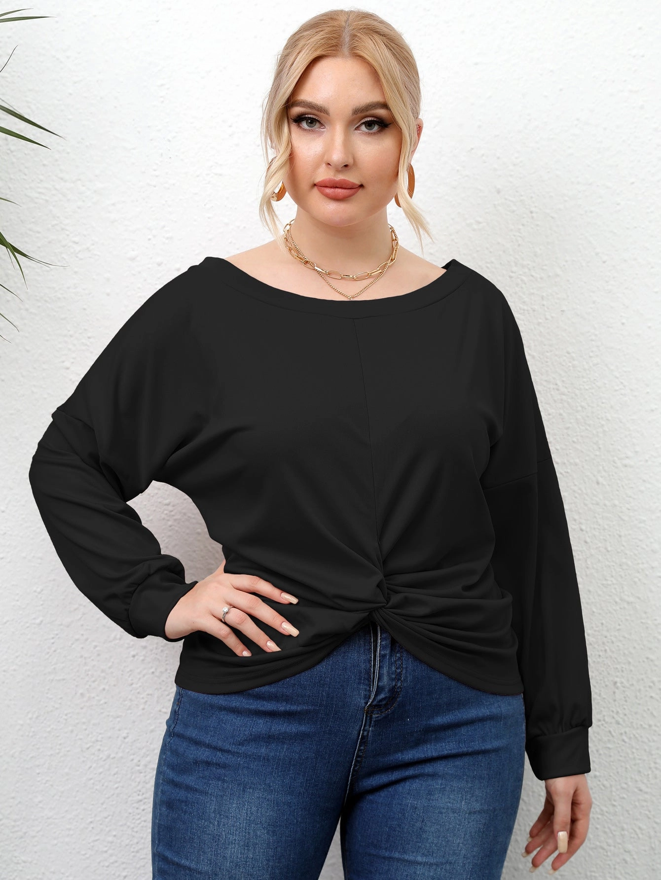 KittenAlarm - Plus Drop Shoulder Twist Tee