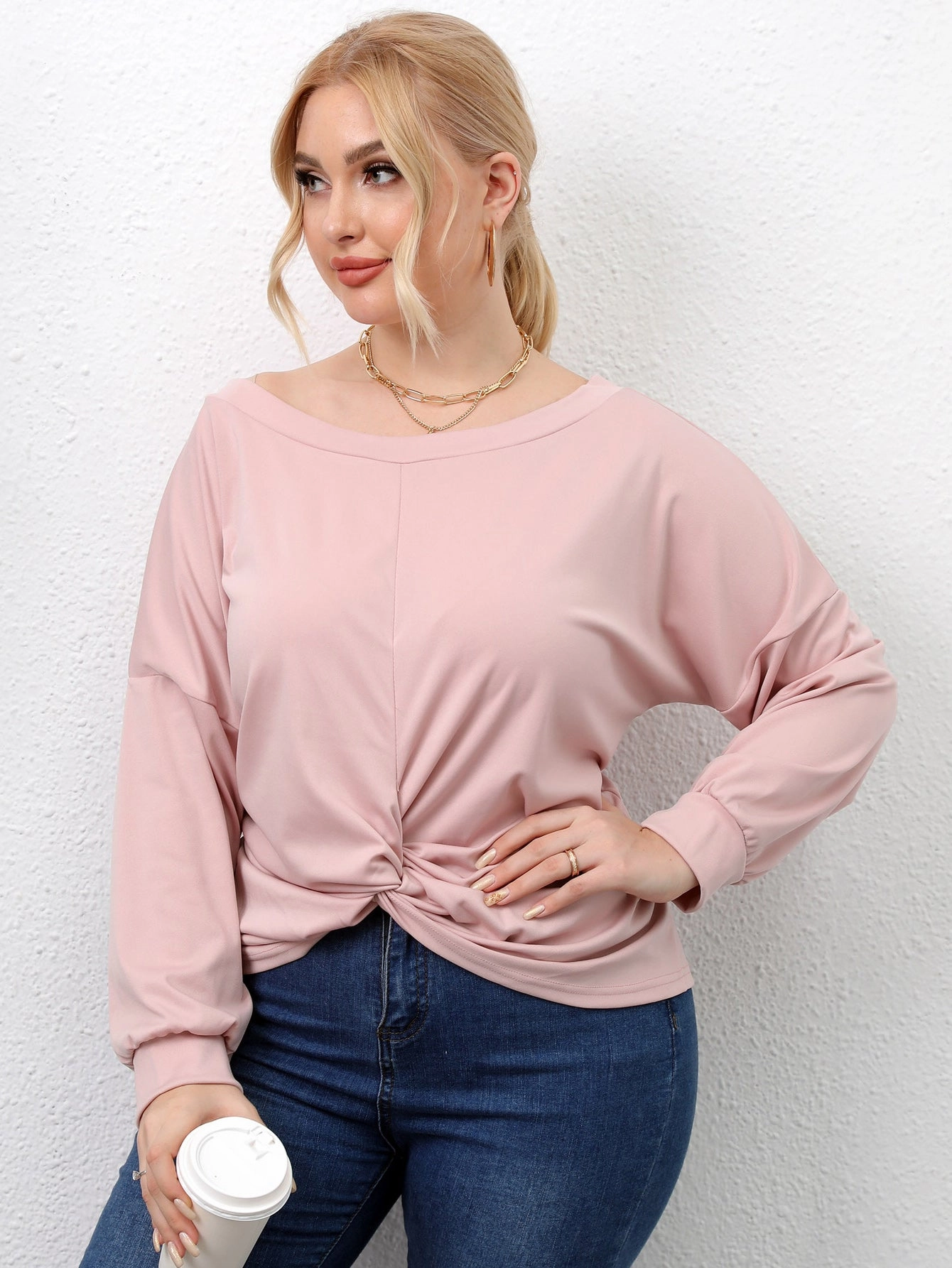 KittenAlarm - Plus Drop Shoulder Twist Tee