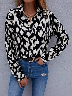 KittenAlarm - Print Button Front Blouse