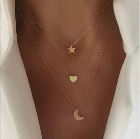 KittenAlarm - Reba 3-pieces Thin Chain Necklace Set