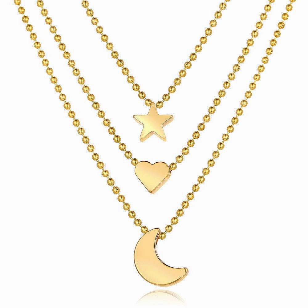 KittenAlarm - Reba 3-pieces Thin Chain Necklace Set