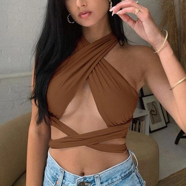 KittenAlarm - Serena Halter Neck Top