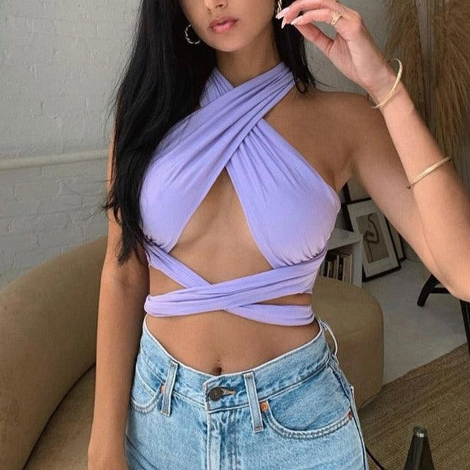 KittenAlarm - Serena Halter Neck Top