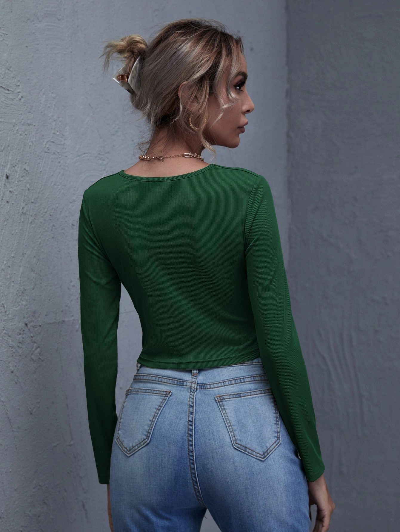 KittenAlarm - V Neck Drawstring Crop Tee