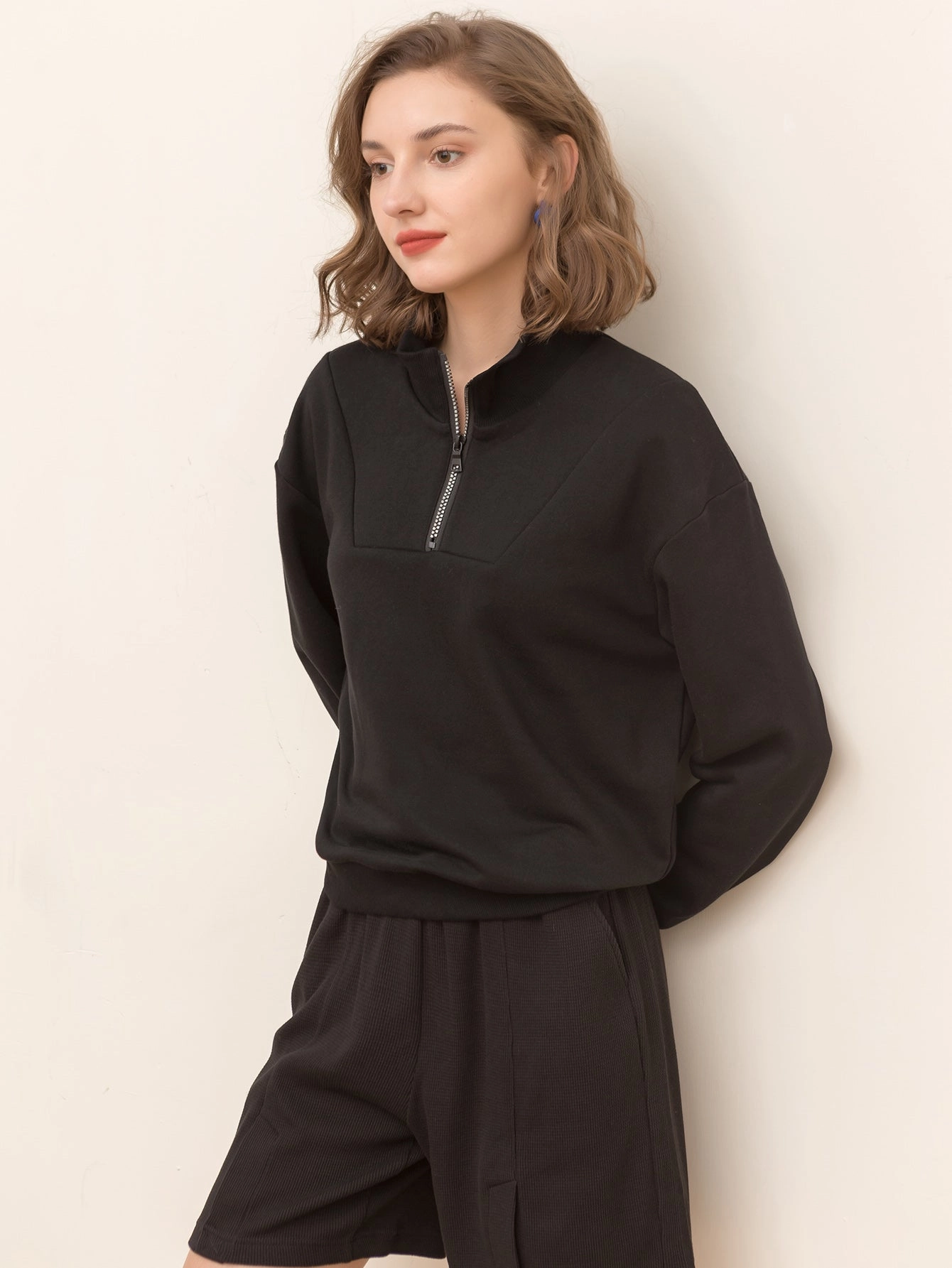 KittenAlarm - Zip neck sweatshirt