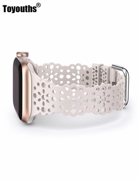 Lace Apple Watch Band | Silicone Loop Strap | Silicone Lace Band