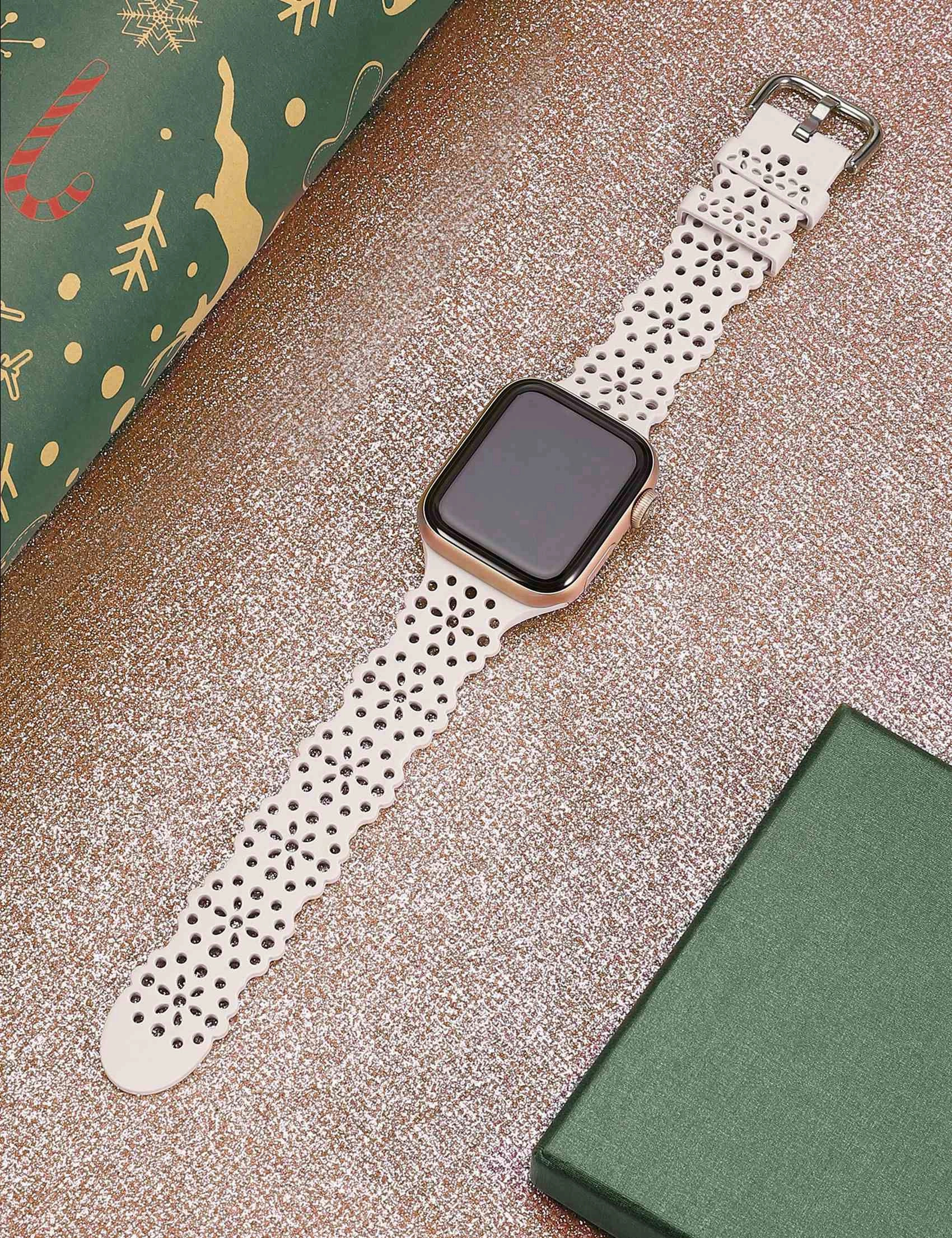 Lace Apple Watch Band | Silicone Loop Strap | Silicone Lace Band