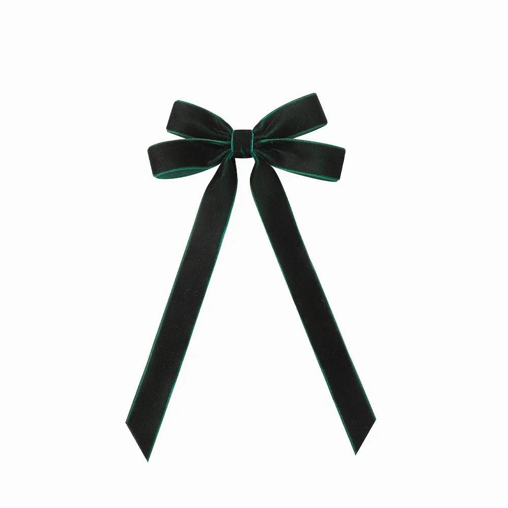 Large Velvet Wedding Long Ribbon Hair Accessory