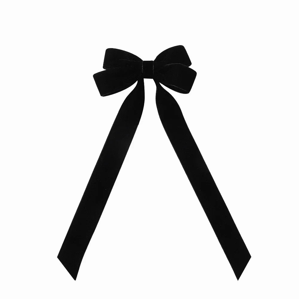 Large Velvet Wedding Long Ribbon Hair Accessory