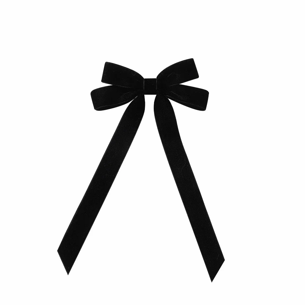 Large Velvet Wedding Long Ribbon Hair Accessory