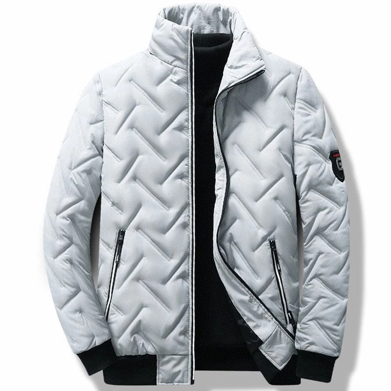 Men's Jacket Stand Collar mens Jackets Winter New down jacket Warm Jackets men business leisure coat youth stripe coats L-5XL