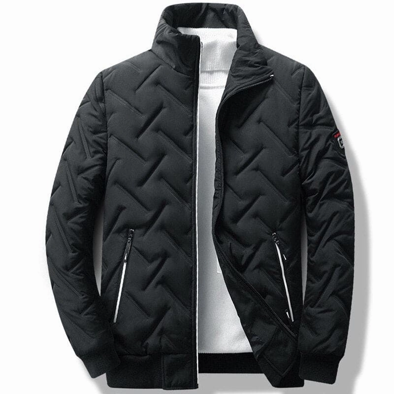 Men's Jacket Stand Collar mens Jackets Winter New down jacket Warm Jackets men business leisure coat youth stripe coats L-5XL
