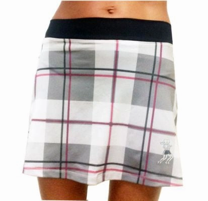Pink Plaid Triathlon Skirt