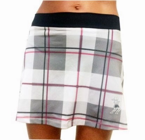 Pink Plaid Triathlon Skirt