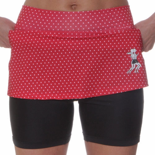 Red Dot Athletic Skirt