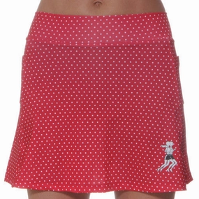 Red Dot Athletic Skirt
