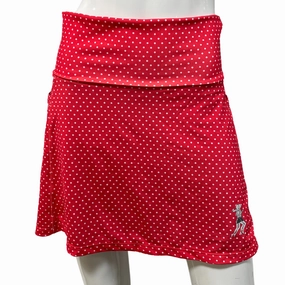 Red Dot Athletic Skirt Wide Waistband
