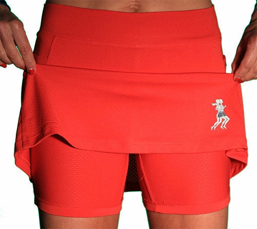 Red Ultra Swift Golf Skirt