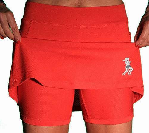 Red Ultra Swift Golf Skirt