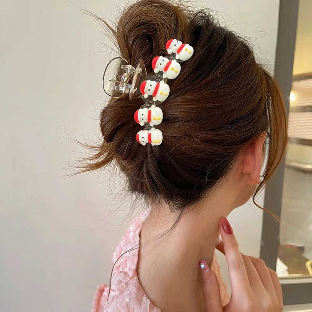 Snowman Flocking Winter Fashion Hair Accessory