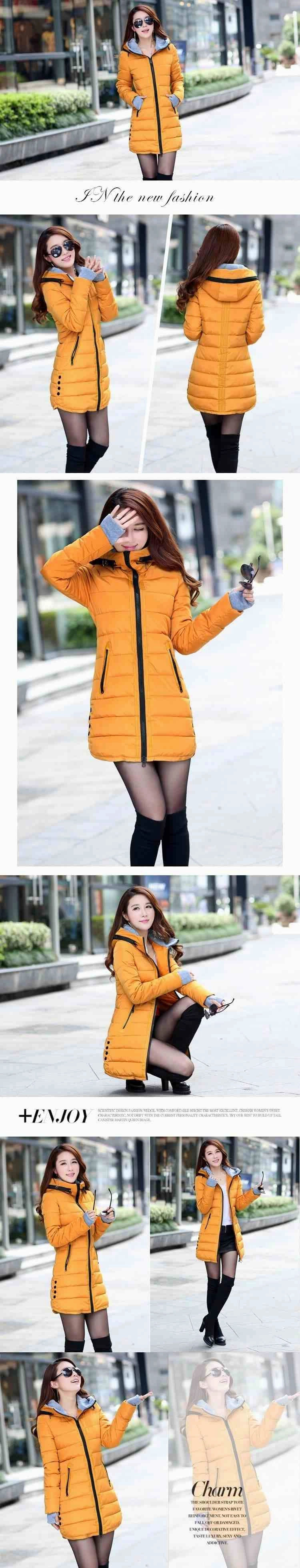 Waterproof Autumn Winter fashion casual women overcoat warm jacket thick long Lady Coats female warm Parkas