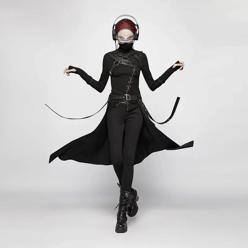 Women's Streetwear Post Daily Personality Half Stage Harajuku Apocalyptic Perform Black Skirt